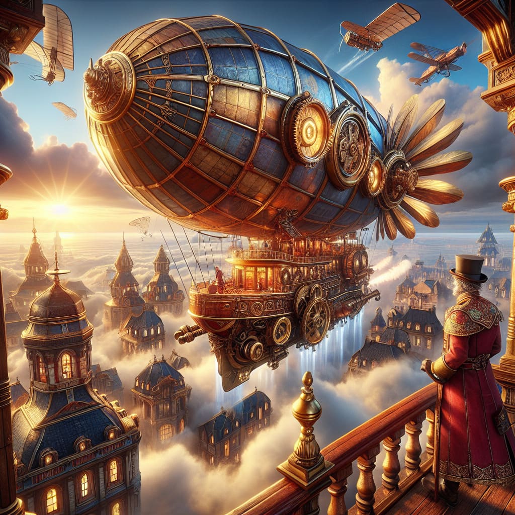 Steampunk Skies: Airship Adventure